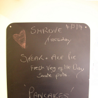 Lunch menu at Crescent House care home