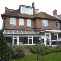 The back of Crescent House facing the garden